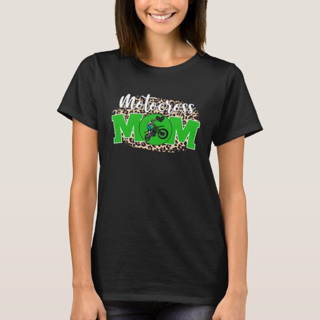 Motocross Mom  Mother's Day For Mom Game Day Outfi T-Shirt (Vorderseite)