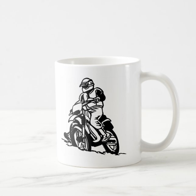Motocross-Motorrad Kaffeetasse (Rechts)