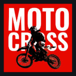 Motocross Motorrad Pop Art Poster<br><div class="desc">Motocross Pop Art Image</div>