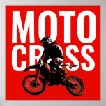 Motocross Motorrad Pop Art Poster<br><div class="desc">Motocross Pop Art Image</div>