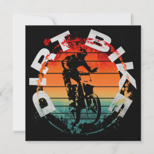 Motocross-Motorradfahrer Einladung
