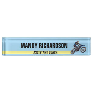 Motocross Namensplakette