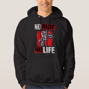 Motocross No Ride No Life Motocross Maschinen 2 Hoodie