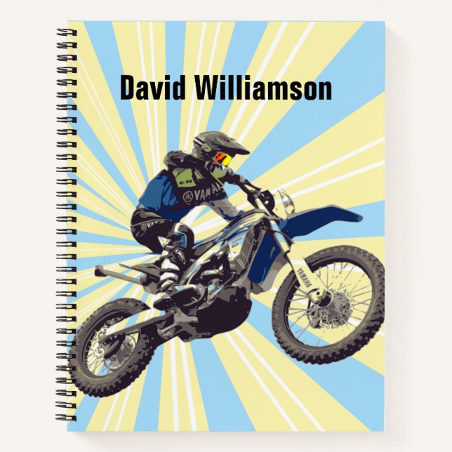 Motocross Notizbuch (Vorderseite)