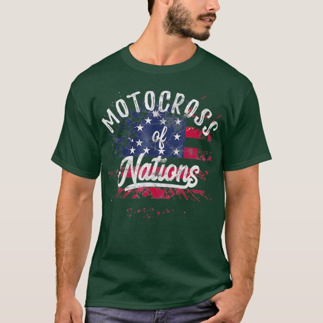 Motocross of Nations Support USA MX Team at MXdN T-Shirt (Vorderseite)