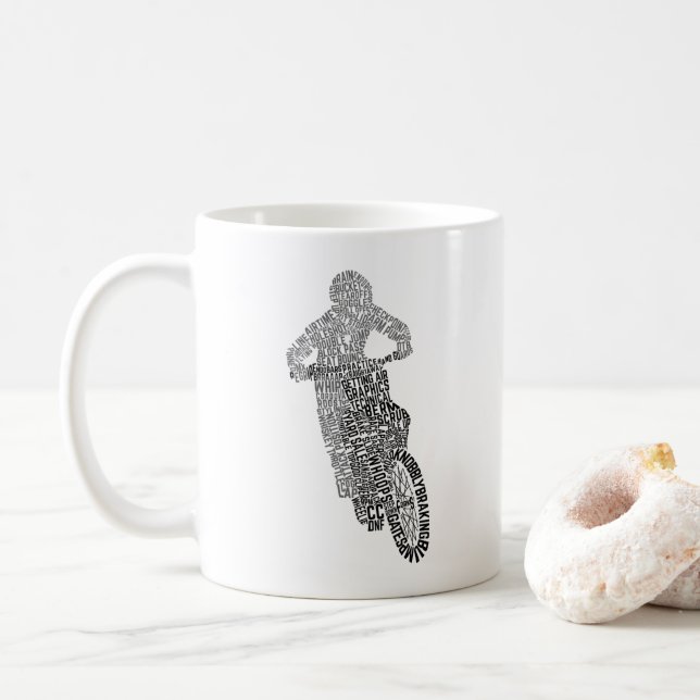 Motocross Off Road Motorrad Kaffeetasse (Mit Donut)