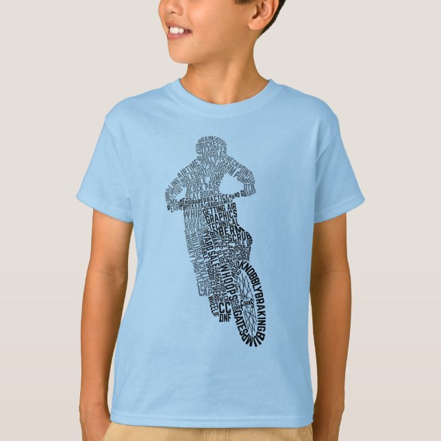 Motocross Off Road Motorrad Word Art T - Shirt (Vorderseite)