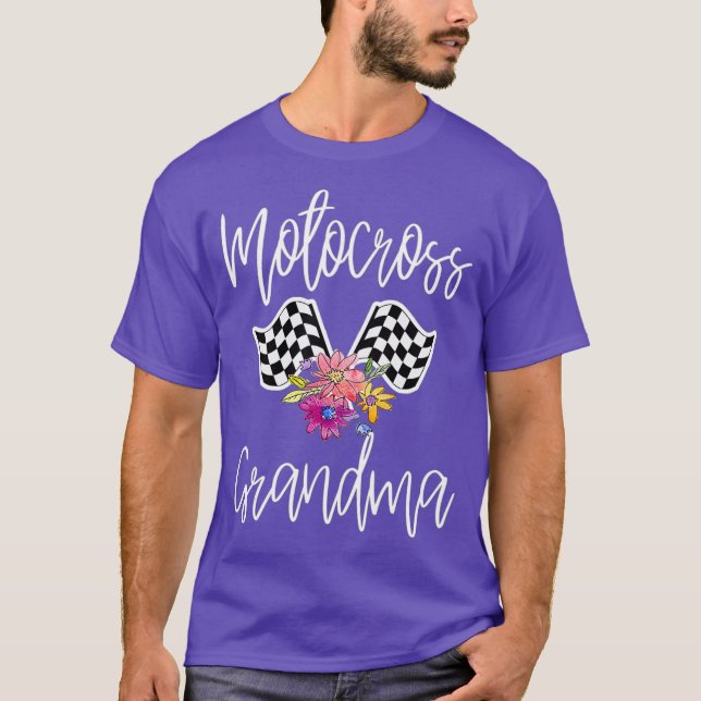 Motocross-Oma-Shirt T-Shirt (Vorderseite)