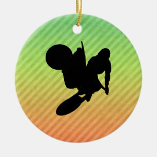 Motocross-Peitsche Keramik Ornament