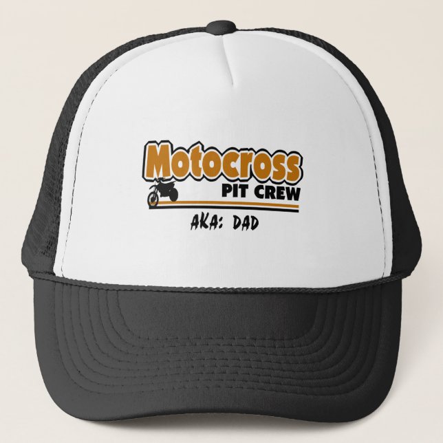 Motocross-Pit-Crew Truckerkappe (Vorderseite)