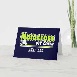 Motocross Pit Crew Vater Karte