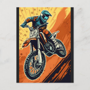 Motocross Postkarte