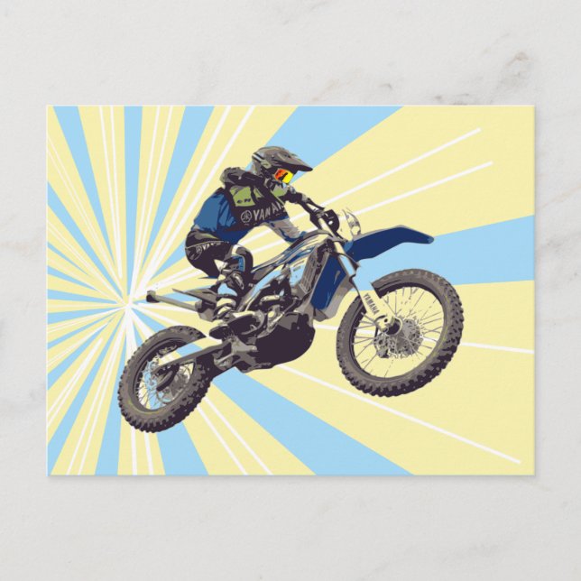 Motocross Postkarte (Vorderseite)