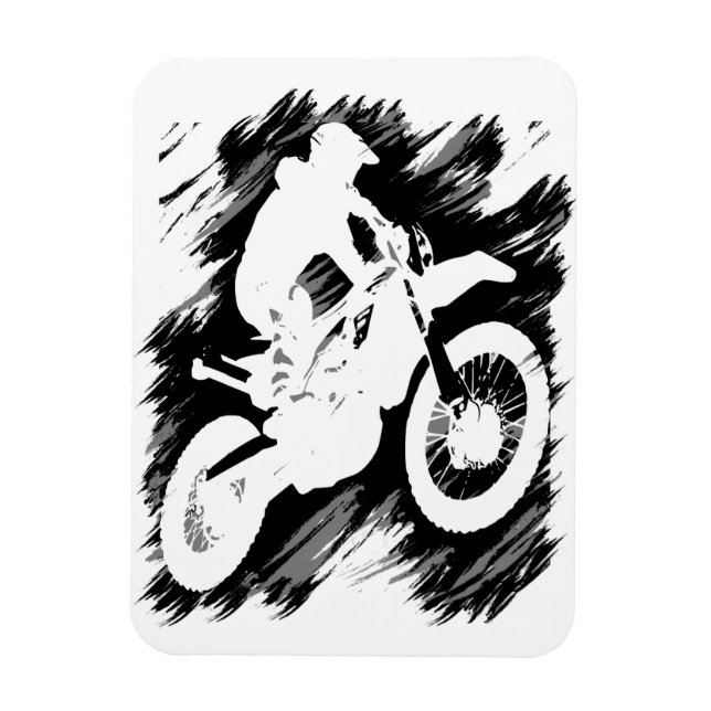 Motocross Quote Sport Motorrad Racing Magnet (Vertikal)