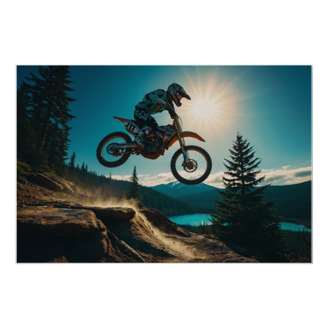 Motocross Racer am Spirit Lake Poster (Vorderseite)