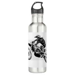 Motocross Racer Design Edelstahlflasche