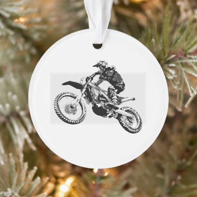 Motocross Racer Design Ornament (Baum)