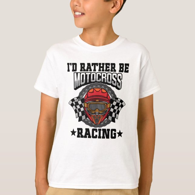 Motocross Racing Geschenk Baby T - Shirt (Vorderseite)