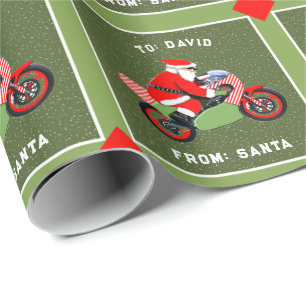 Motocross Racing Holiday Geschenk Geschenkpapier