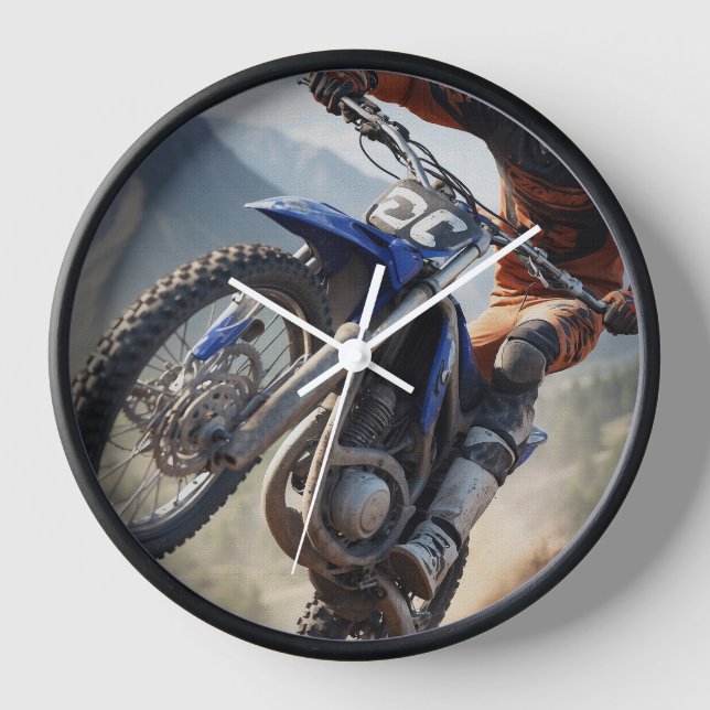 Motocross Racing Uhr (Vorderseite)