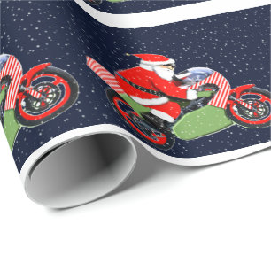 Motocross Racing Weihnachten Geschenkpapier