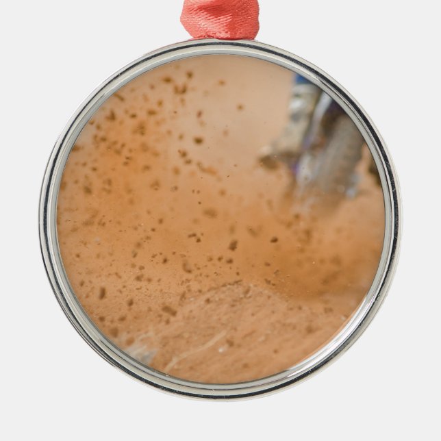 Motocross-Rastplatz Ornament Aus Metall (Vorne)