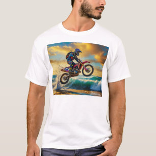 Motocross-Rennfahrer bei Beach Race II T-Shirt