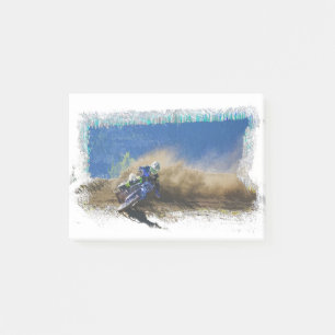Motocross-Rennfahrer-Kunstgeschenke Post-it Klebezettel