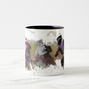 Motocross-Rennfahrer Zweifarbige Tasse