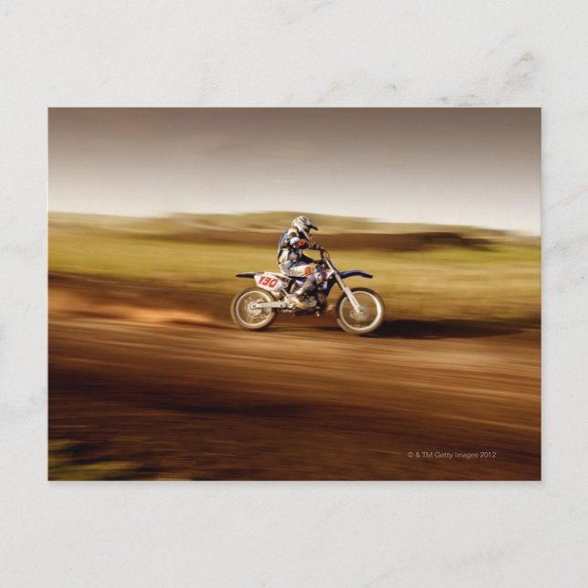 Motocross Rider 2 Postkarte (Vorderseite)