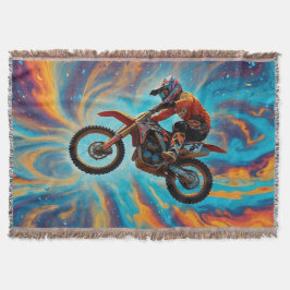 Motocross Rider and Dreamscape Decke