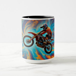 Motocross Rider and Dreamscape Tasse