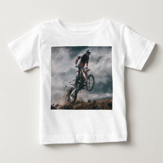 Motocross Rider Baby T-shirt (Vorderseite)