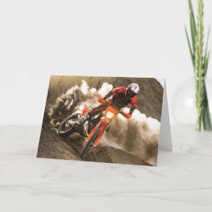 Motocross Rider Dankeskarte