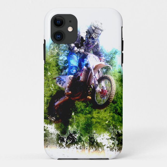 Motocross Rider "Dare to Fly" Case-Mate iPhone Hülle (Rückseite)