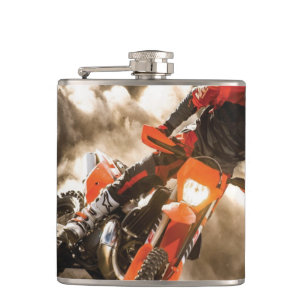 Motocross Rider Flachmann