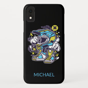 Motocross Rider Helmet Personalisierter Name Spo Case-Mate iPhone Hülle