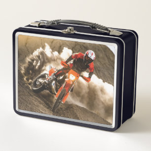 Motocross Rider Metall Brotdose