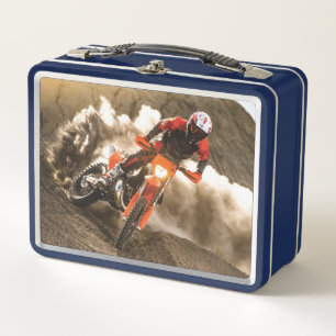 Motocross Rider Metall Brotdose