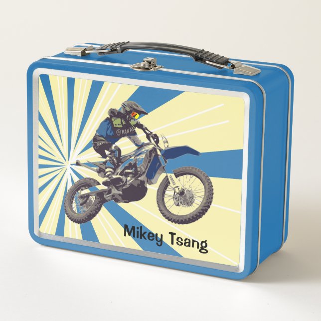 Motocross Rider Metall Lunch Box (Vorderseite)