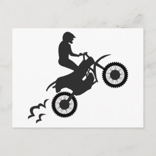 Motocross Rider Postkarte