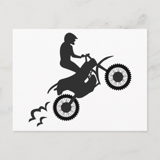 Motocross Rider Postkarte (Vorderseite)