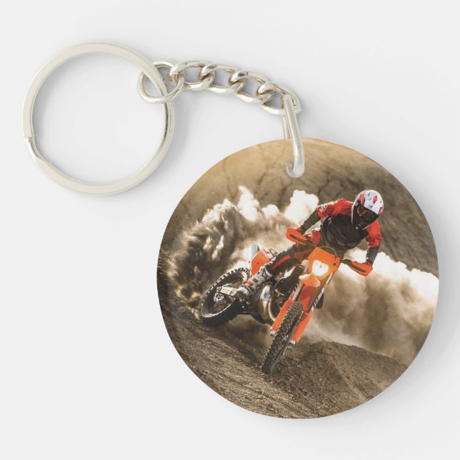 Motocross Rider Schlüsselanhänger (Vorderseite)