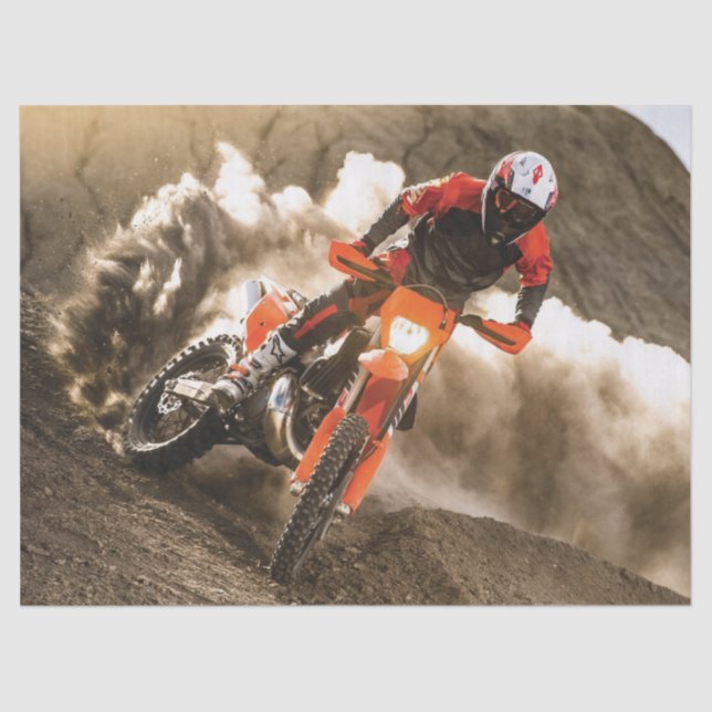 Motocross Rider Seidenpapier (Vorderseite)