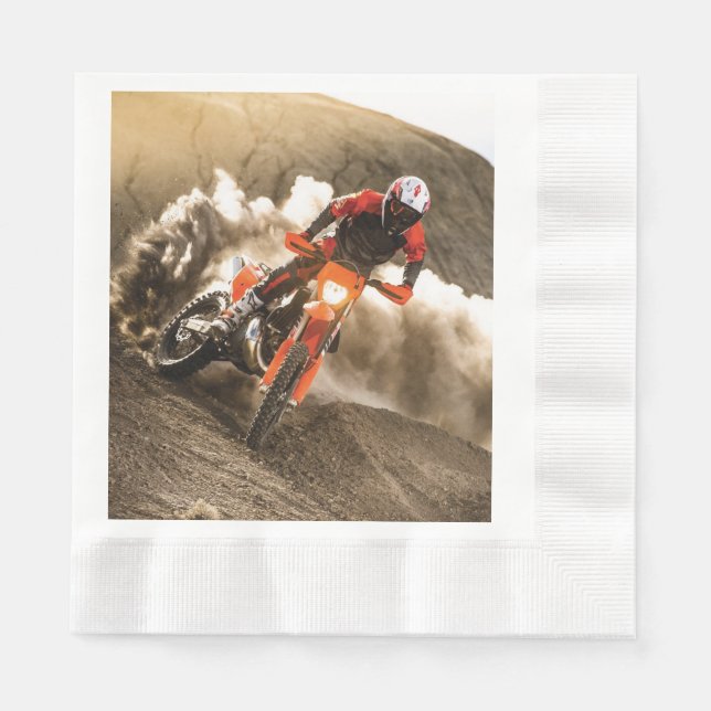 Motocross Rider Serviette (Vorderseite)