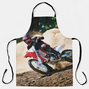 Motocross rider throw pillow schürze