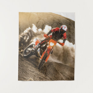 Motocross Rider Wandteppich