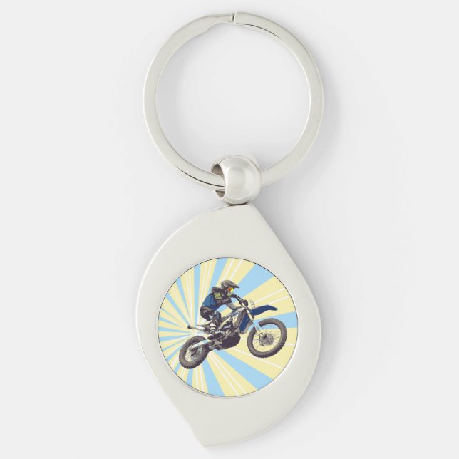 Motocross Schlüsselanhänger (Vorderseite)