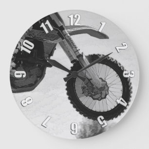 Motocross Schmutz-Fahrrad Meisterschafts-Rennen Große Wanduhr