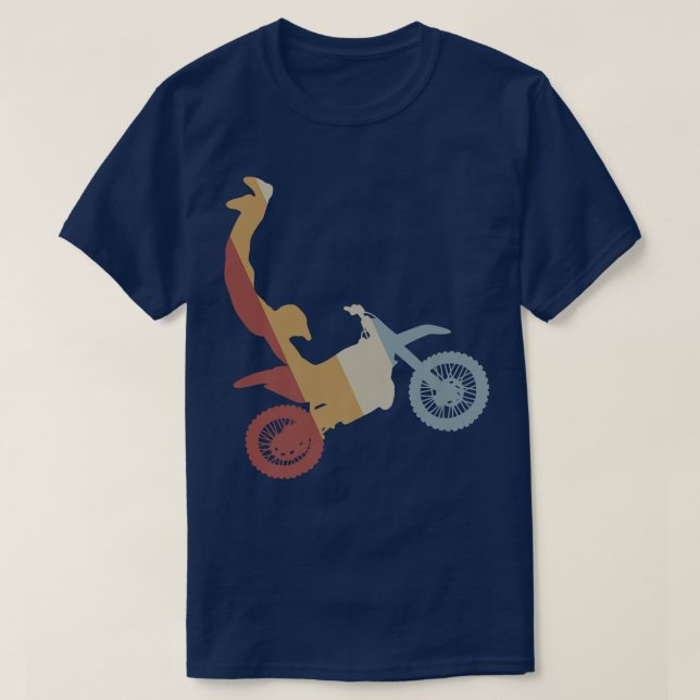 Motocross Seatgrab Retro Style Vintag 797 T-Shirt (Design vorne)